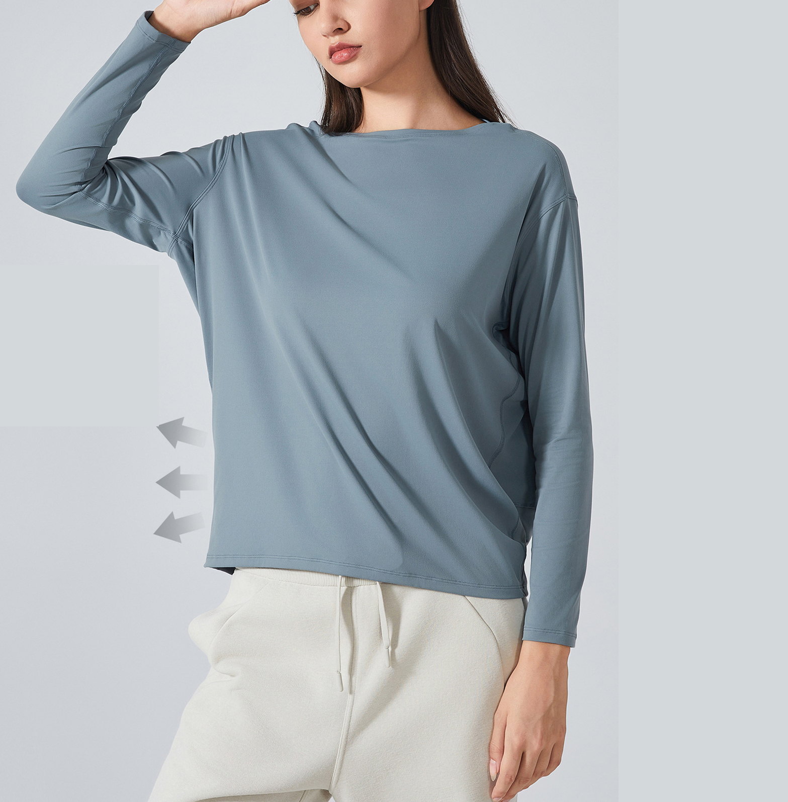 High Quality Loose Fit Quick Dry Sports Yoga t Shirt Women t Shirt Long Sleeve t ShirtWholesale