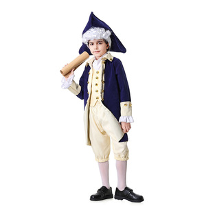 Disfraz de Cosplay de Caballero Europeo Americano, Traje de Actuación Escénica para Adultos y Niños con Sombrero, Pantalones y Cuello Desmontable - Product Image 3