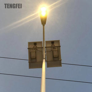 Tengfei 야외 IP65 방수 LED 태양 광 가로등 도로 조명을위한 알루미늄 합금 본체 배터리 전원 공급 장치 분할 설계 - Product Image 2