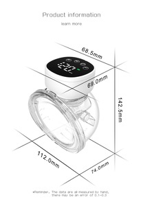 Pompe d'augmentation mammaire électrique sans BPA, automatique, mains libres, portable, en silicone, avec jusqu'à 9 niveaux, rechargeable par USB - Product Image 5