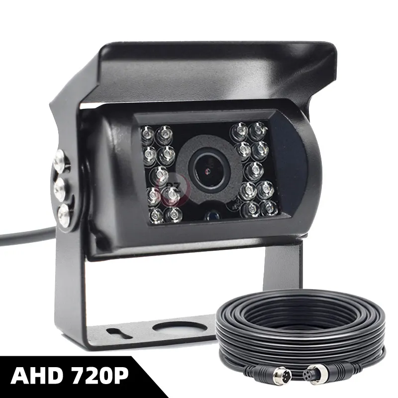 12V/24V AHD Vehicle Backup Camera 4Pin Aviation Cable Car Rear View Camera Of DVR Monitor For Truck/Trailer/Pickups 18 IR Light