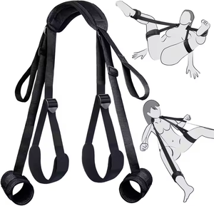 Conjunto de Bondage BDSM para Mujeres y Parejas, Restricción de Cuero, Juguetes Sexuales Eróticos, Correas para Separar las Piernas Forzadas, Restricciones para Cuello y Muñecas, SM - Product Image 2