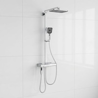 Ensemble de douche thermostatique pour salles de bain, affichage numérique unique, buse de surpression, jet doux, céramique, pour hôtels