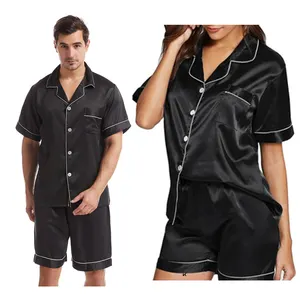 2023 tache vêtements de nuit classique pyjamas été Couple ensemble de vêtements de nuit femmes vêtements de nuit deux pièces ensembles Pj à manches courtes Homewear