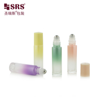 Flacon roll-on portable de 10 ml avec bille en acier inoxydable pour parfum et huile essentielle