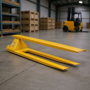 Heavy Duty 96 In Carbon Steel Fork Extensions 4.5 In Width Yellow Industrial Forklift Attachments Pallet Forklift Forks - Product Image 2