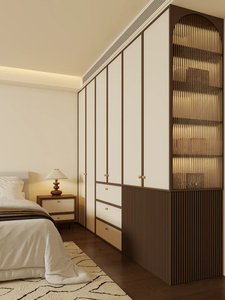 <span class=keywords><strong>Armario</strong></span> de Dormitorio de Madera Color Crema Vintage, Duradero, con Diseño Ecológico y Gran Capacidad de Almacenamiento, Muebles para el Hogar - Product Image 6