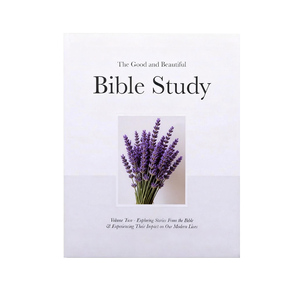 Magnifique carnet d'étude biblique à couverture souple, papier couché, reliure cousue, plastification, impression offset, logo personnalisé, OEM - Product Image 1