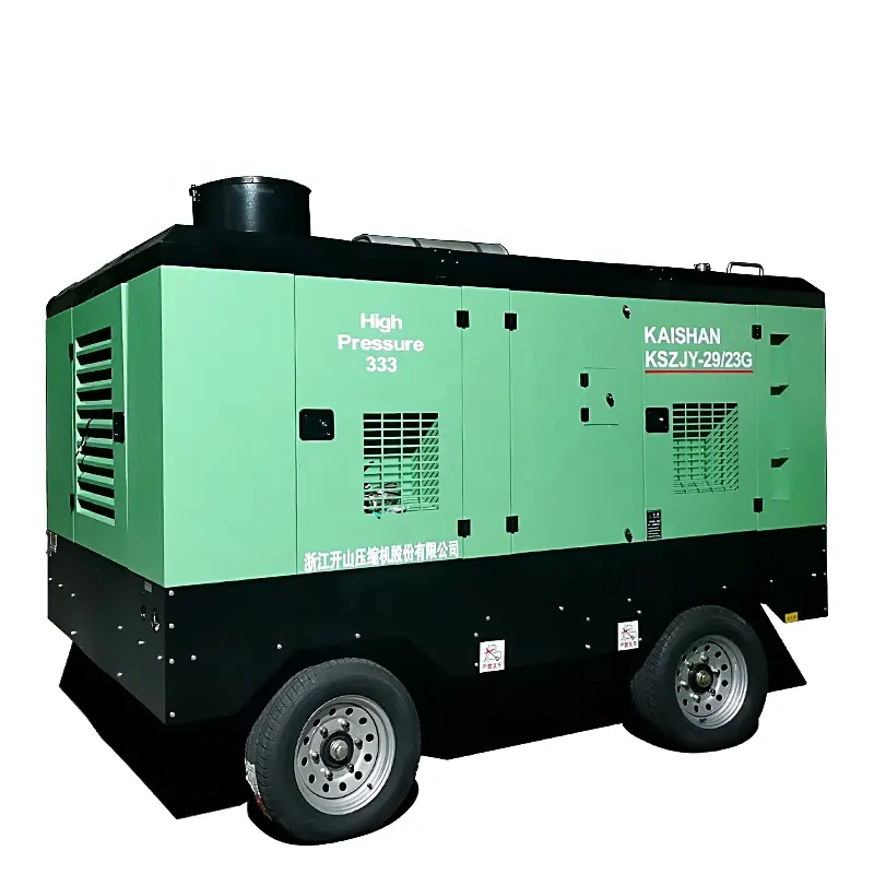 Produttore di compressori d'aria a vite rotanti Diesel per lavori con tipo di vite del compressore d'aria dell'impianto di perforazione di pozzi d'acqua