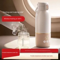 Chauffe-biberon portable rechargeable avec affichage numérique, chauffe rapide, bouilloire de voyage pour préparation de lait infantile, idéal pour l'alimentation en extérieur des bébés
