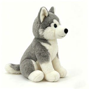 Peluche Husky mignonne 31cm-50cm, coussin en peluche doux unisexe pour enfants de 2 à 4 ans - Product Image 1