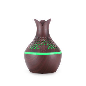 Diffuseur d'arômes creux 300 ml, humidificateur USB portable, purificateur d'air domestique, design vase à pétales - Product Image 4
