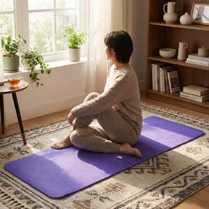 Tapete de Yoga Duradero de EVA con Superficie Texturizada, Tapete Absorbente de Impactos para Ejercicios y Entrenamientos en Interiores - Product Image 4