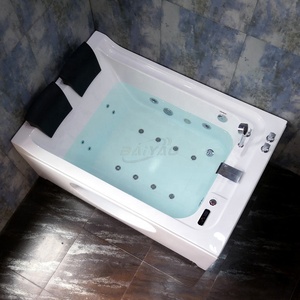 Moderna Bañera de Hidromasaje Doble de Acrílico <span class=keywords><strong>para</strong></span> el Hogar, <span class=keywords><strong>Spa</strong></span> <span class=keywords><strong>para</strong></span> <span class=keywords><strong>Parejas</strong></span>, Diseño Ergonómico, Masaje de Burbujas, Relajación, Comodidad, Uso en el Baño - Product Image 1