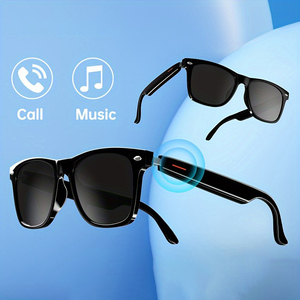 Lunettes de soleil intelligentes AI <span class=keywords><strong>pour</strong></span> sports de plein air avec appels mains libres, <span class=keywords><strong>musique</strong></span>, anti-lumière bleue, Bluetooth sans fil et traduction IA - Product Image 1