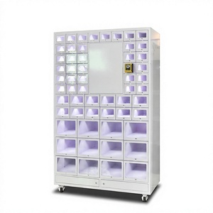 Distributeur automatique de casiers à 56 compartiments avec lecteur de cartes, armoire métallique en libre-service, différentes tailles de casiers, écran tactile 21,5 pouces - Product Image 3