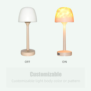 Настольная лампа-проектор «Водная волна» с RGB-подсветкой, сенсорным управлением, регулировкой яркости, USB-зарядкой, беспроводная, ночник - Product Image 4