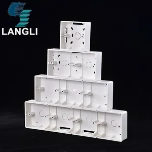 Cajas de Pvc de plástico eléctrico, una, dos, 1, 2, 3, 4, Mk Gang