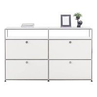 Armoire de rangement modulaire moderne en acier inoxydable buffet décoratif multifonctionnel simple Ins pour le salon du Moyen Âge