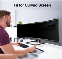 Protector de pantalla de privacidad para monitor curvo Samsung de 49 pulgadas, filtro de privacidad grande para pantalla de privacidad Samsung G9 49