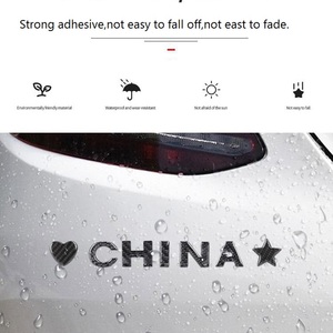 Sợi Carbon tiếng anh 26 chữ cái và 10 số xe sticker với nhựa Epoxy 3cm chiều cao - Product Image 6