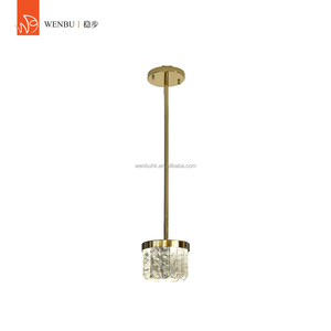Lampes en cristal rondes, lustre de luxe, lampe suspendue en cristal de quartz naturel pour villa, salon - Product Image 1