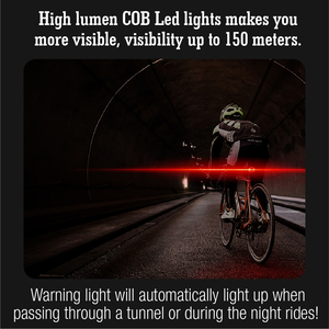 <span class=keywords><strong>Klaxon</strong></span> lumineux de cycle de freinage automatique extérieur étanche IP65 Rechargeable <span class=keywords><strong>vélo</strong></span> pour l'équitation avertissement alarme de <span class=keywords><strong>vélo</strong></span> arrière à distance - Product Image 3