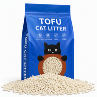 Litière pour chat en tofu, marque privée OEM, écologique, biodégradable, parfum café, 99% sans poussière, contrôle des odeurs supplémentaire