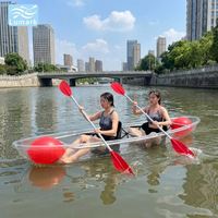 Tas Apung Samping Kursi Kano Transparan untuk Keluarga dengan Set Lengkap untuk Wisata Resort, Produksi Lumark Rotomolded dari Cina