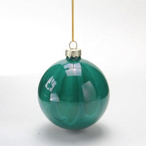 Decorazioni Natalizie in Vetro Lucido Fatte a Mano da 8 cm, Vendita Calda di Fabbrica, 3 Colori, per Feste e Festival - Product Image 2