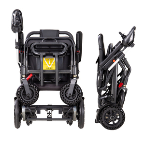 Silla de Ruedas Eléctrica Plegable Ligera de 15 kg para <span class=keywords><strong>Personas</strong></span> <span class=keywords><strong>Mayores</strong></span>, 360 W, Baterí<span class=keywords><strong>a</strong></span> de 24 V y Capacidad de Peso de 100 kg - Product Image 5