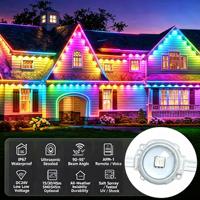 Luces LED Permanentes para Exteriores Blancas y RGB para Proyectos de Iluminación de Techos