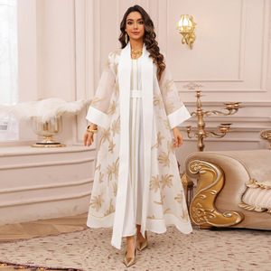 Traditional clothing Muslim 2026 embroidered robe Dubai casual cardigan <b>dress</b> ladies <b>for</b> daily wear - Product Image 3