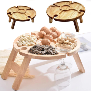 <span class=keywords><strong>Plateau</strong></span> <span class=keywords><strong>de</strong></span> rangement <span class=keywords><strong>Table</strong></span> <span class=keywords><strong>de</strong></span> pique-nique pliante en bois - Avec porte-<span class=keywords><strong>verre</strong></span> 2 en 1 Bureau Porte-<span class=keywords><strong>verre</strong></span> à vin <span class=keywords><strong>Table</strong></span> pliable <span class=keywords><strong>pour</strong></span> <span class=keywords><strong>jardin</strong></span> - Product Image 4