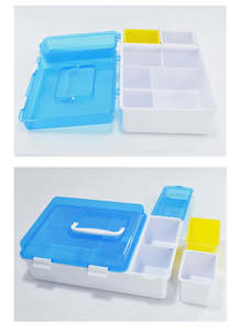 Caixa De Armazenamento Médico Do Medidor De Glicose No Sangue PP Medidor De Glicose No Sangue Portátil Organizador Caixa De Armazenamento Particionada - Product Image 2