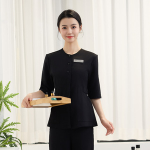 Medical Aesthetics Spa Uniform Set Three Quarter Sleeves Cotton Blend Hospital Workwear For Women - Product Image 2