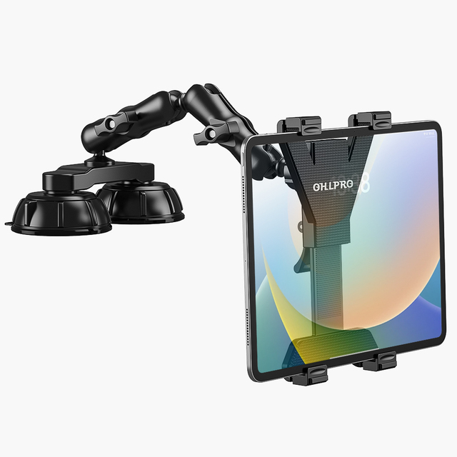 OEM Customization Car Tablet Stand Universal Adjustable Suction Cup Dashboard & Windshield GPS Navigation Mount Tablet Holder