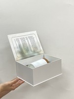Ensemble de bougies parfumées personnalisées imprimées sur mesure, coffret cadeau d'anniversaire de luxe, boîtes en papier pour bougies avec aimant