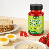 Bonbons gélifiés au vinaigre de cidre de pomme OEM, vitamines végétaliennes, soutien immunitaire, antioxydant, nouveau-nés, adolescents, adultes, perte de poids, contrôle de l'appétit