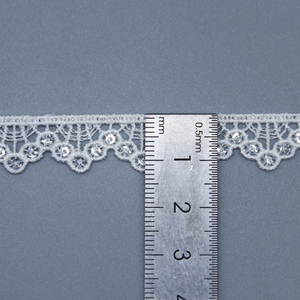 Ren chất lượng cao, hòa tan trong nước, đính sequin, 100% polyester, dùng thêu cho váy cưới - Product Image 5