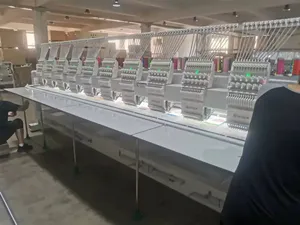 MYSEW <span class=keywords><strong>MFGS</strong></span> 1510 15 aiguilles 10 tête automatique chapeau t-shirt machine à broder industrielle informatisée à vendre - Product Image 5