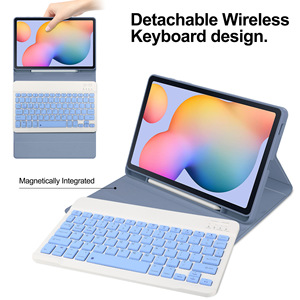 Teclado TPU con ranura para bolígrafo, funda adecuada para <span class=keywords><strong>Samsung</strong></span> Galaxy Tab S6 Lite 2020/2022/615/P613/<span class=keywords><strong>P619</strong></span>, funda protectora de voltaje - Product Image 5