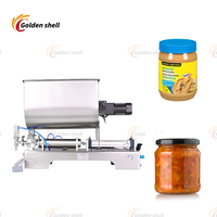 Enkele Kop Pneumatische Horizontale Pasta Vloeibare Mixer Vulmachine Dual Use Voor Pepersaus Honingsaus Voor Fruitgroente