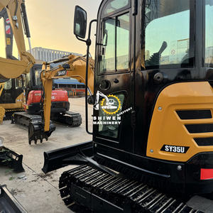 Miniexcavadora Usada de 3.5 Toneladas SANY SY35U en Stock, Excavadora de Segunda Mano para Uso Doméstico, SANY SY35 SY55 SY60 en Oferta - Product Image 4
