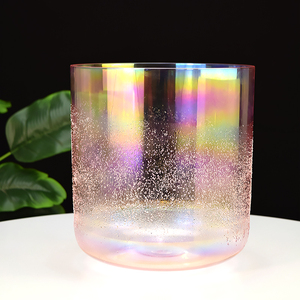 Cuencos <span class=keywords><strong>de</strong></span> cristal <span class=keywords><strong>de</strong></span> alquimia Rosa 432Hz Perfect Pitch Soul Gemstone Bowls Instrumentos Musicales Yoga Meditación - Product Image 1
