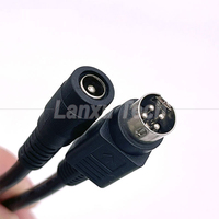 4-Pin Mini-DIN auf DC-Buchse 5,5x2,1mm Stromverlängerungskabel für Kamera DVD TV PC Barcode-Drucker