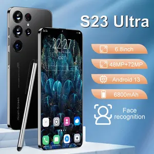 ゲーム用携帯電話2023新しい高品質S23Ultra 6gb 1テラバイト5g Android12スマートフォン6.8インチ6800mahバッテリーデュアルSIMカード