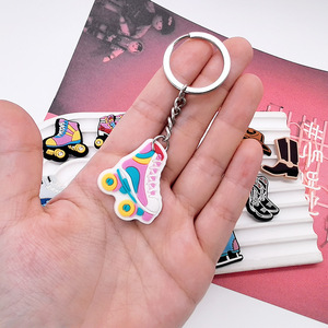 Wholesale New Pattern PVC Rubber Key Chains DIY Promotional <strong>Gift</strong> <strong>Ice</strong> <strong>Skate</strong> Key Chain Pvc Keychain 3d Cartoon - Product Image 3