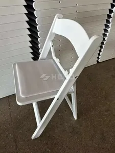 Sillas Plegables Blancas de Plástico <span class=keywords><strong>para</strong></span> Eventos, Bodas, <span class=keywords><strong>Fiestas</strong></span>, Hotel, Muebles Plegables <span class=keywords><strong>para</strong></span> Exteriores, Sillas de Jardín - Product Image 3