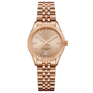 Cinturino a maglie in <span class=keywords><strong>metallo</strong></span> oro rosa lucido 16mm <span class=keywords><strong>orologio</strong></span> da <span class=keywords><strong>donna</strong></span> elegante <span class=keywords><strong>orologio</strong></span> personalizzato oem - Product Image 2